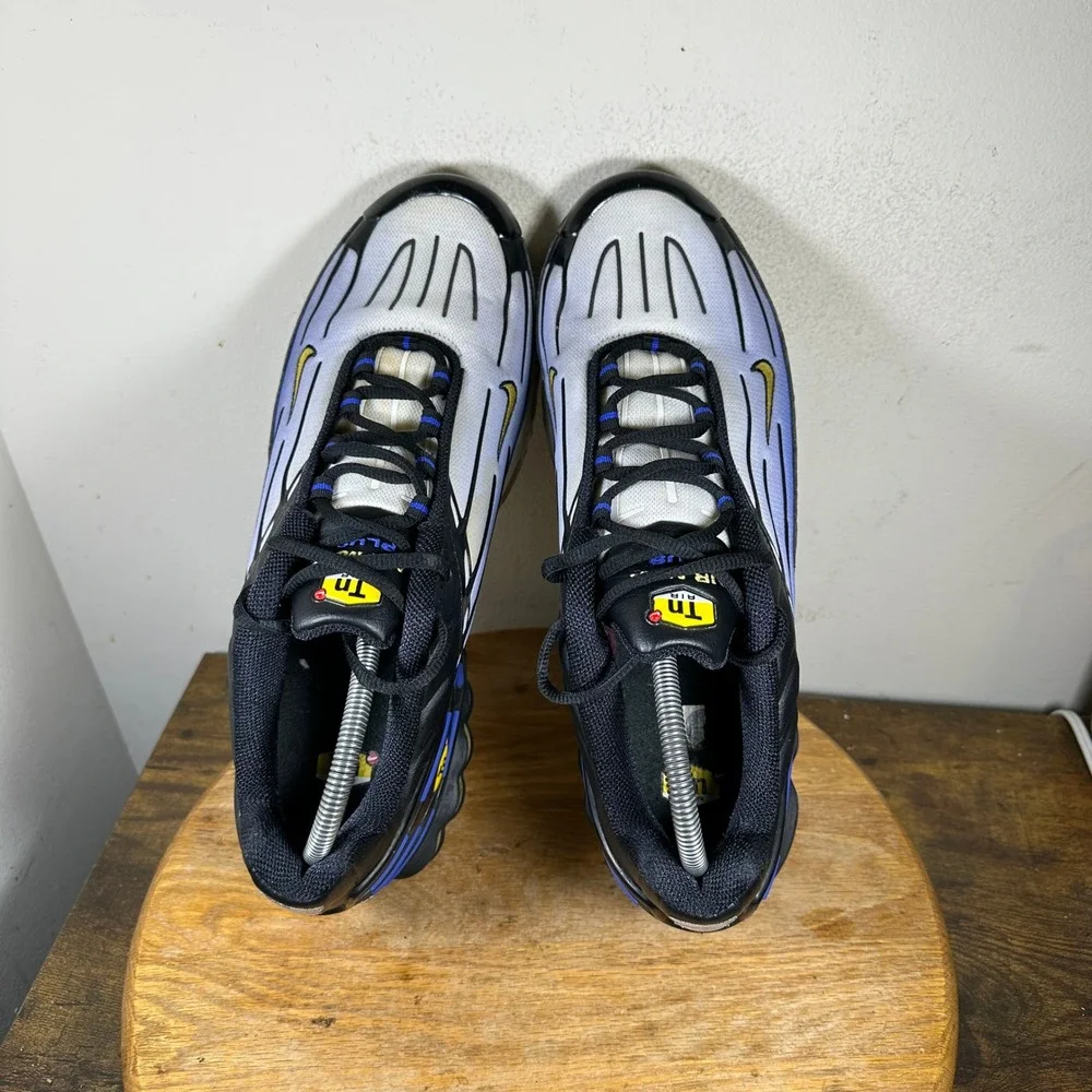 Nike Air Max Plus 3 III Mens Black Blue White CJ9684-001 Sneakers Size 13